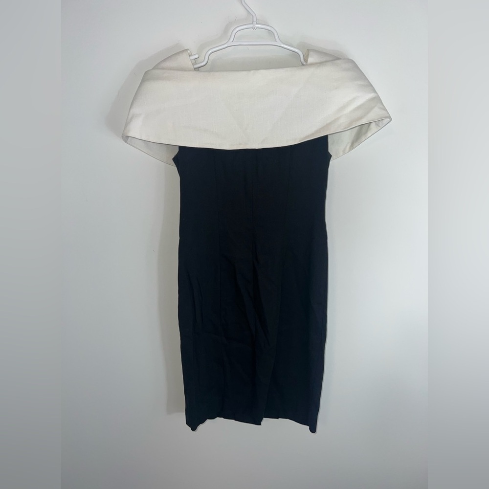 Vintage Jessica Howard Elegant Black and White Dress with Button Detail - Picture 13 of 13